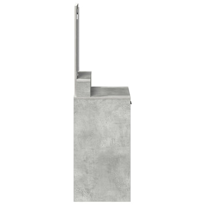 Kaptafel Met Lades Betonnen Grijs 50 x 41 x 140 cm Beton Grijs