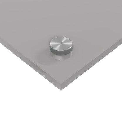 Keuken Achterwand 90X50X0,6 Cm Gehard Glas Lichtgrijs 90 x 50 cm