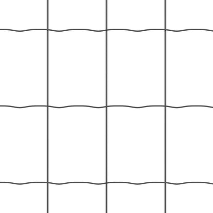 Euro Hek Met 13 Spiekpalen 0.6X25 M Gegalvaniseerd Staal Grijs Gegalvaniseerd Staal