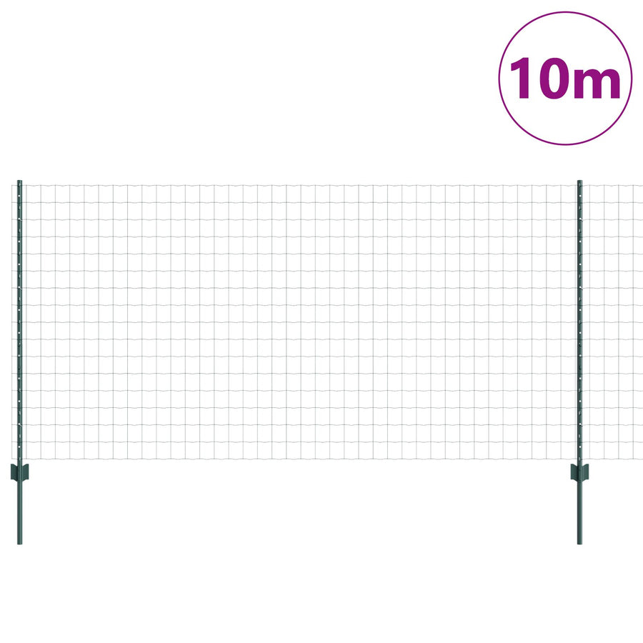 Tuinhekje Set Set Van 2 Groen Metaal 10 X 1.2 M Uitbreidbaar