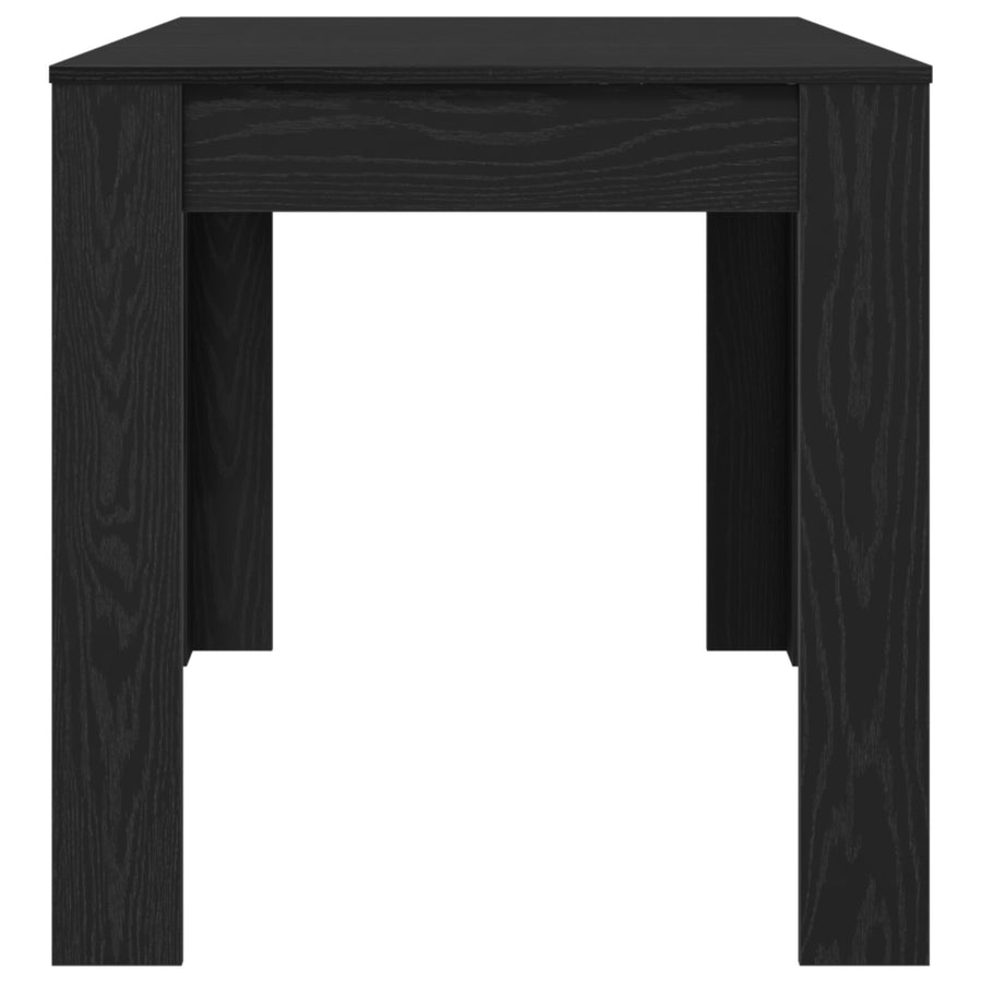 Eettafel Zwart Eiken 140X74,5X76 Cm Geengineerd Hout