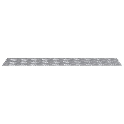 Aluminium Geruite Platen 4 Stuks Anti-Slip 80X20 Cm 80 x 20 x 0.3 cm Rechthoekig