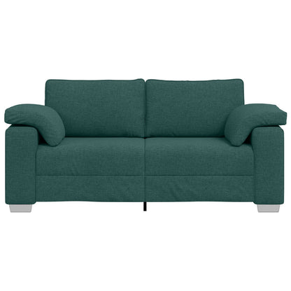 Bank Polyester Standaard Duurzaam 3-Zitsbank Donkergroen 140 cm