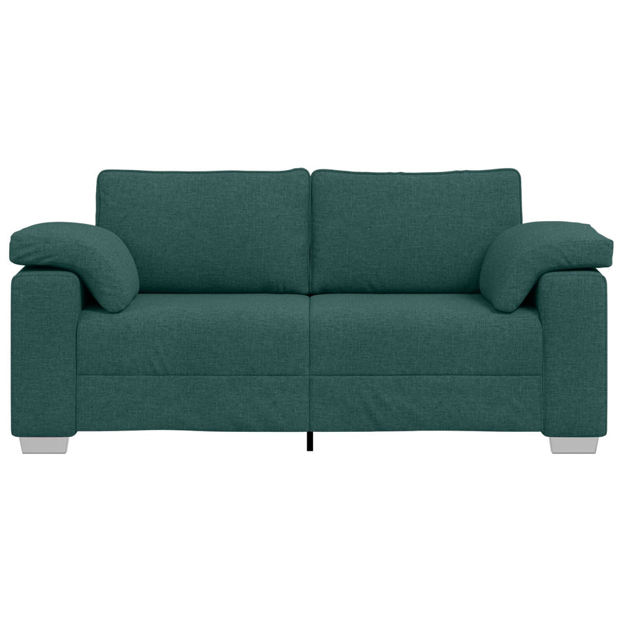 Bank Polyester Standaard Duurzaam 3-Zitsbank Donkergroen 140 cm