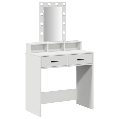 Kaptafel Met Led-Verlichting - - Wit 79 x 41 x 140 cm