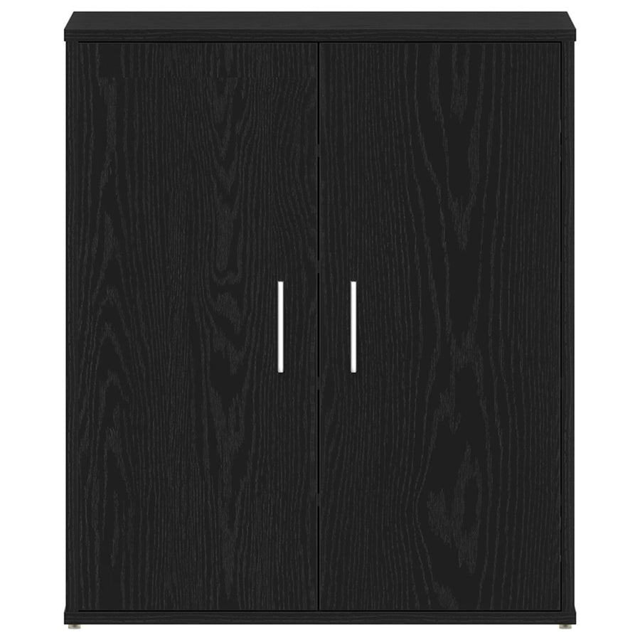 Schoenenkast Bewerkt Hout Zwart eiken 60 x 35 x 70 cm
