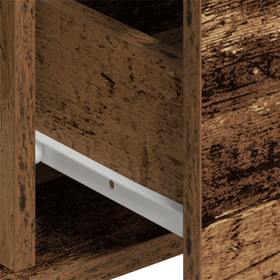 Zijtafel Set Van 2 Oud Hout Massief Hout Zijtafel Rechthoekig