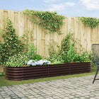 Verhoogd bed 320x80x44 cm staal bruin