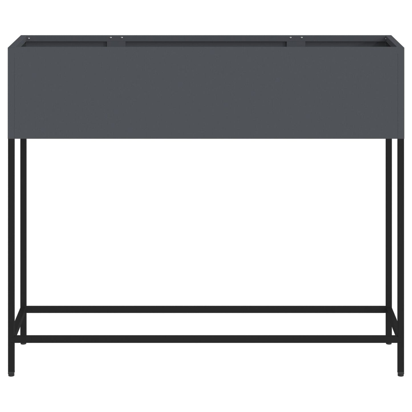 Verhoogde Tuinbak Staal Anthraciet 100 x 26 x 82 cm