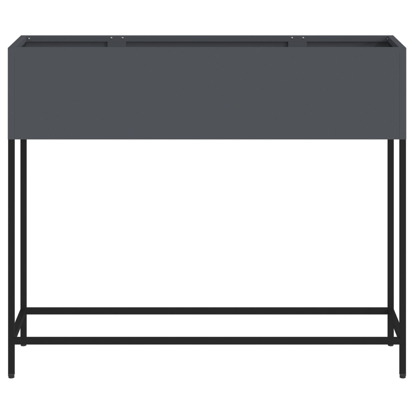 Verhoogde Tuinbak Staal Anthraciet 100 x 26 x 82 cm