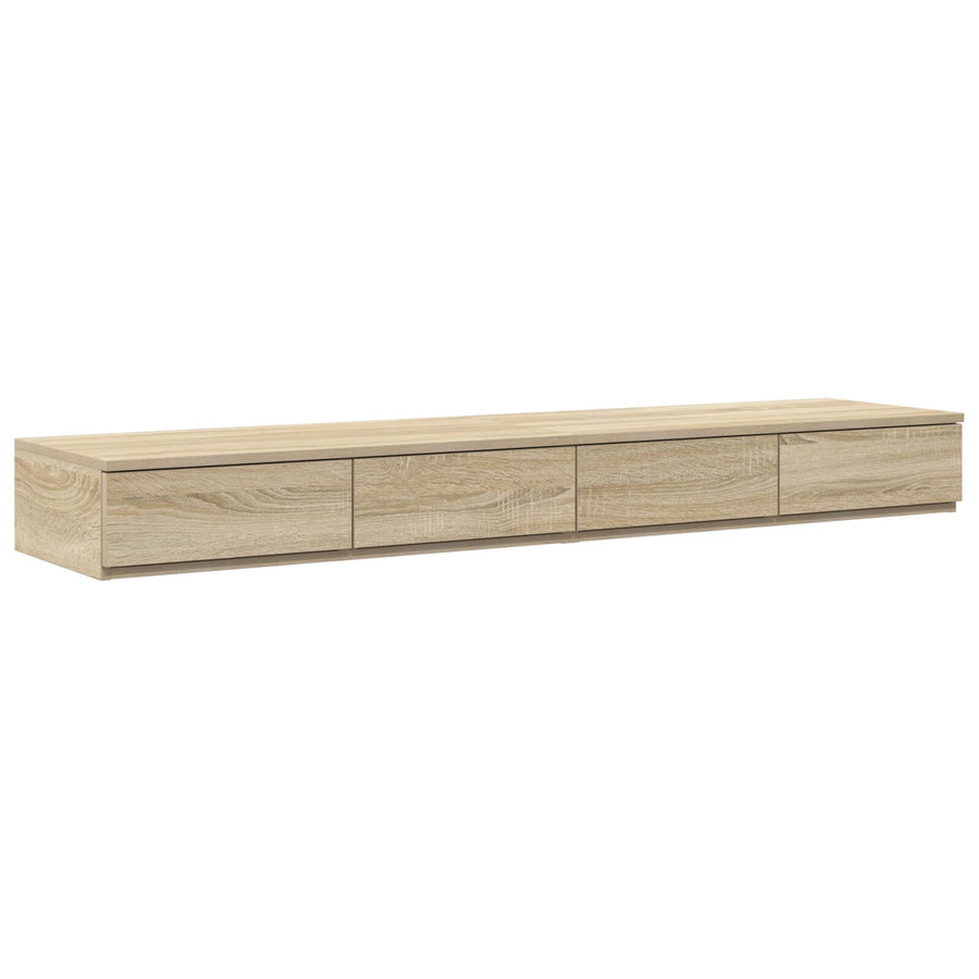 Nachtkastje Bewerkt Hout Opslag Sonoma eiken 140 x 36,5 x 16,5 cm