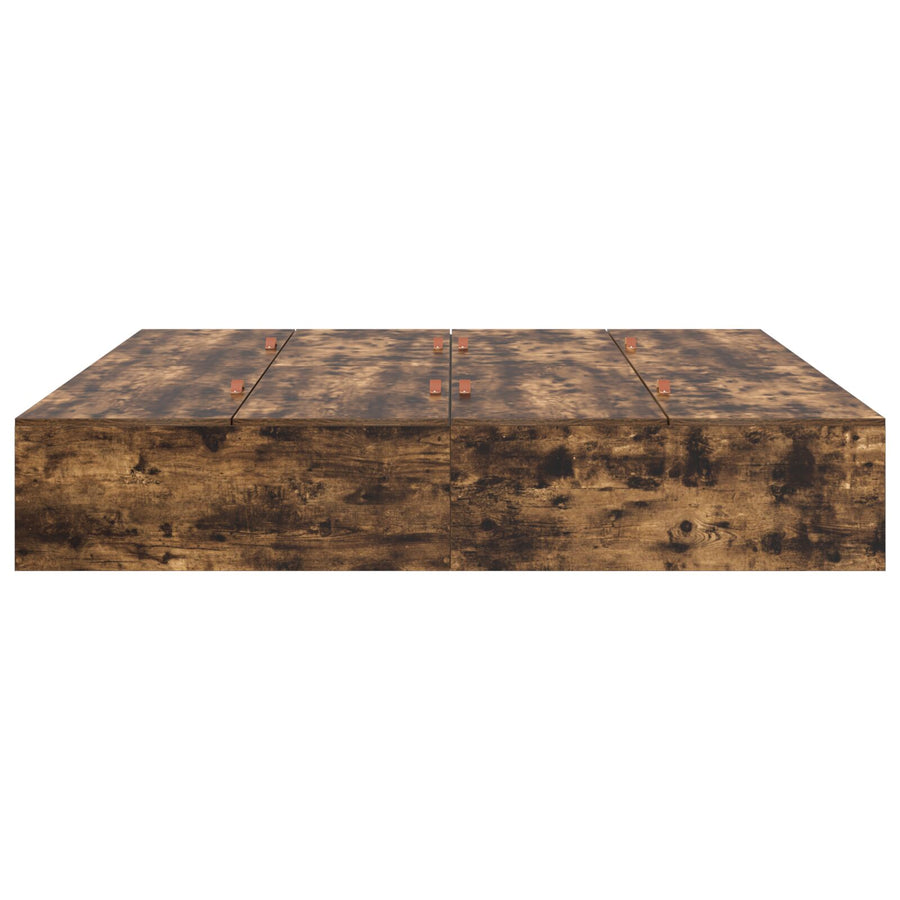 Opslagbed Smoked Oak Gerookt Eiken 200 x 200 cm