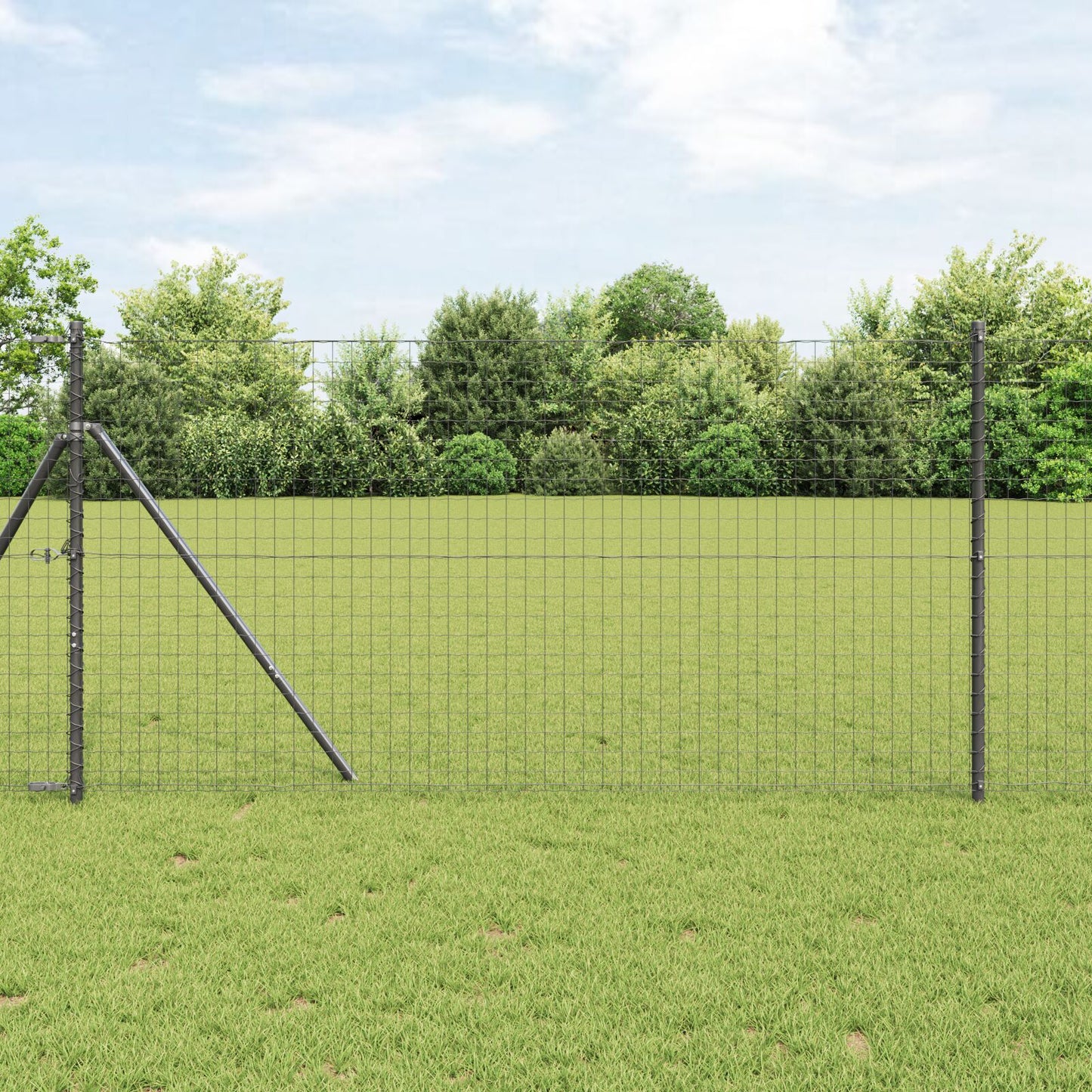 Funderingspalen 52 Stuks Ø32 Mm Gegalvaniseerd Staal Grijs 170 cm 52x post