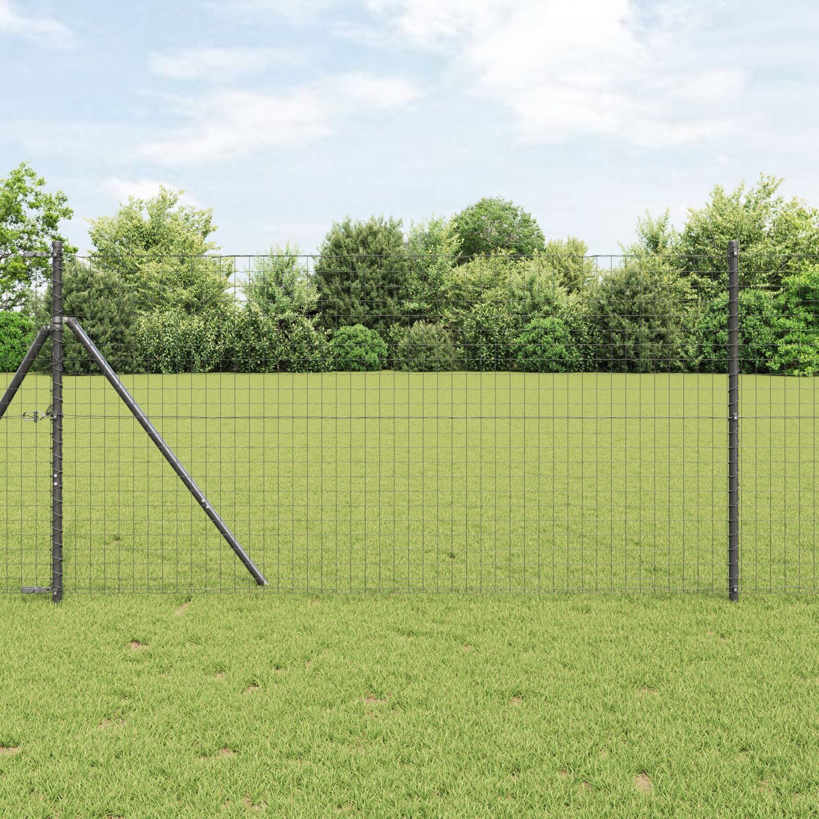 Funderingspalen 52 Stuks Ø32 Mm Gegalvaniseerd Staal Grijs 170 cm 52x post