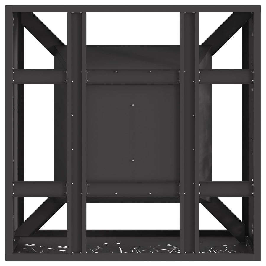 Vuurkorf Vierkant Zwart Staal 60 x 60 x 30 cm Koudgewalst staal/Zwart