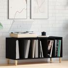 Platenkast zwart eiken 100x38x48 cm