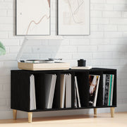 Platenkast zwart eiken 100x38x48 cm