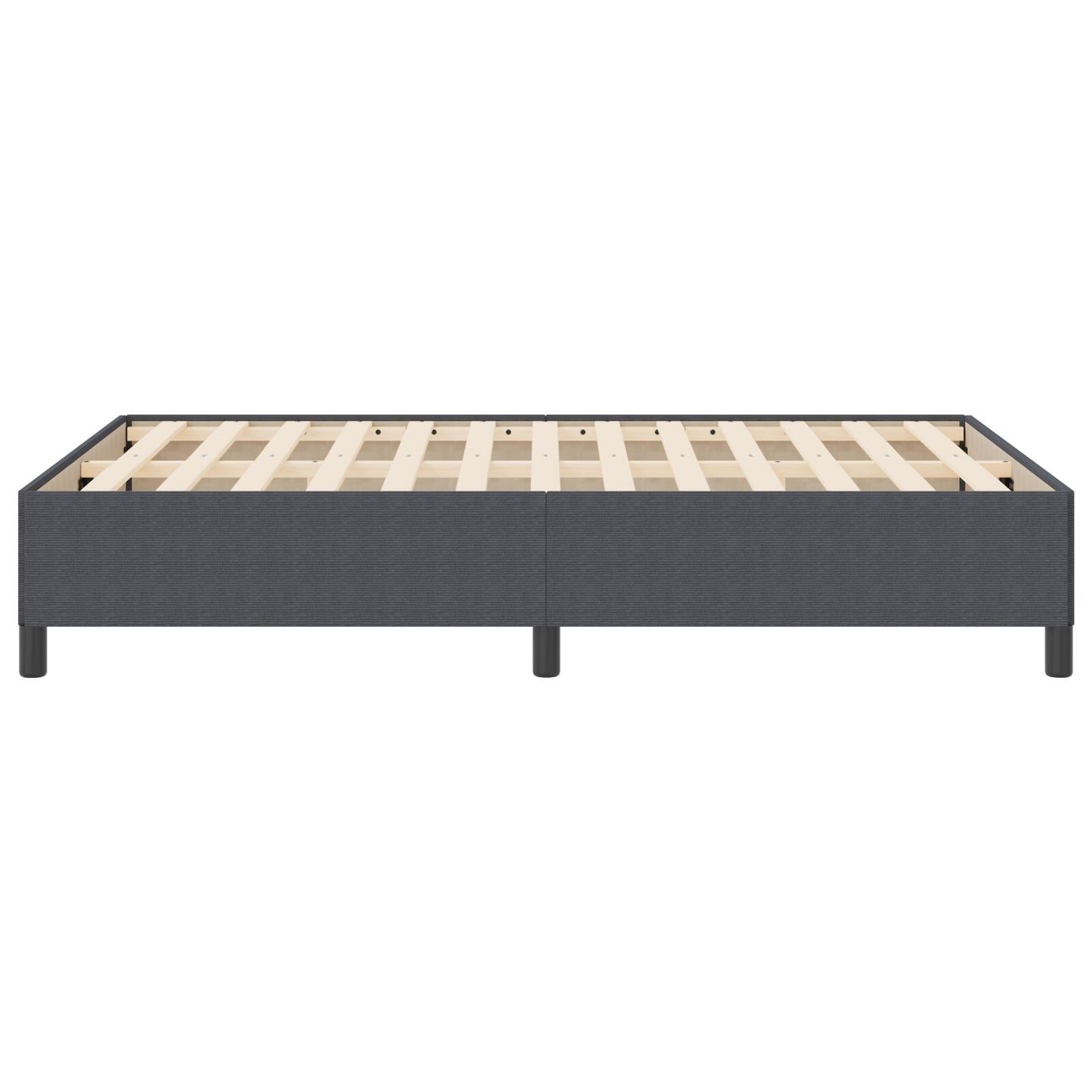 Bedframe Corduroy Stof Donkergrijs 160 x 200 cm