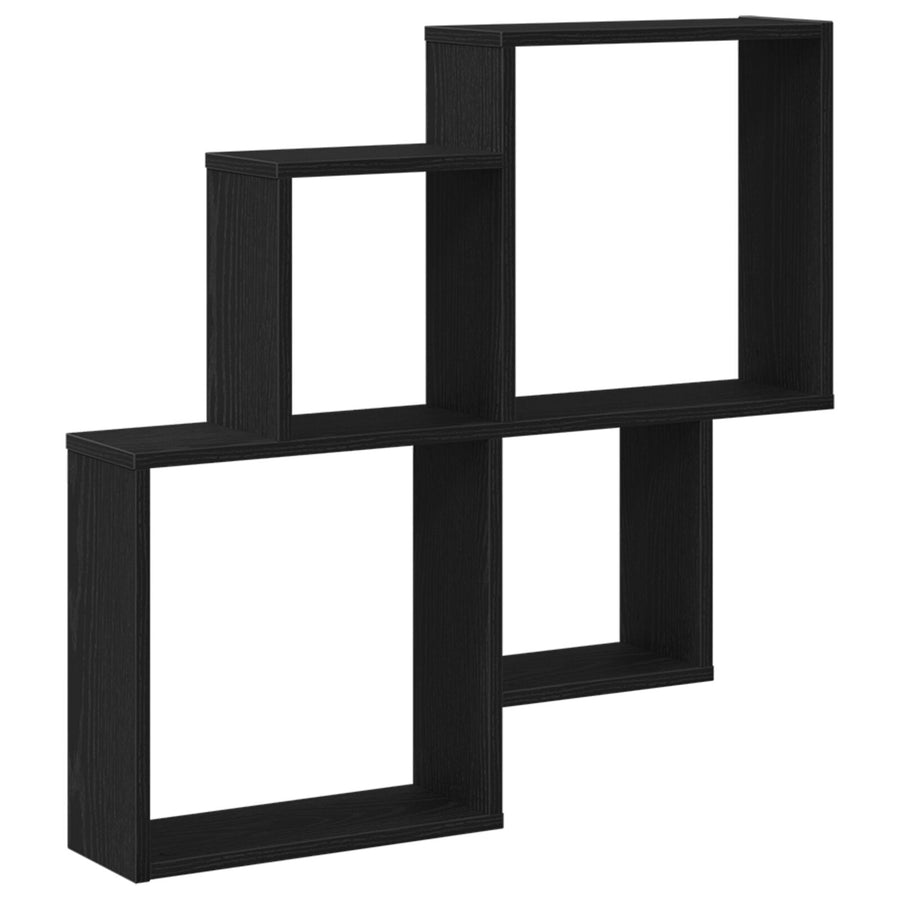 Wandkast Zwart Eiken 80X15X78,5 Cm Gemaakt Van Hout