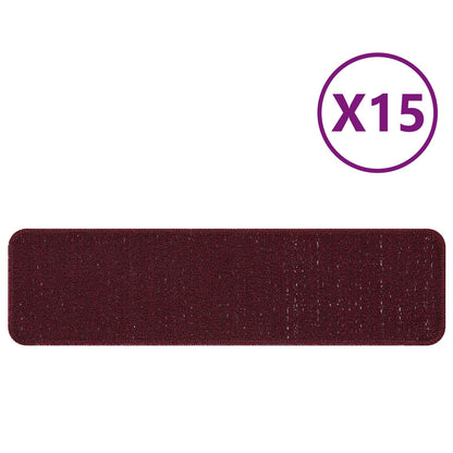 Trapmatten Met Latex Achterkant 20 x 75 cm Bordeaux