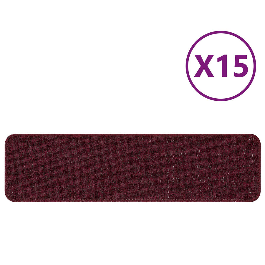 Trapmatten Met Latex Achterkant 20 x 75 cm Bordeaux