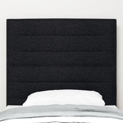 Hoofdbord Stof Hoofdbord Rechthoekig Modern Zwart 80 cm Hoog hoofdbord