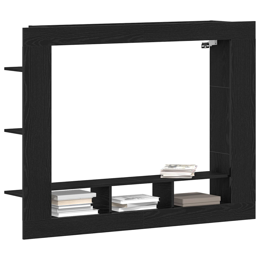 Tv-Kast Muurbevestigd 152X22X113 Cm Zwart eiken