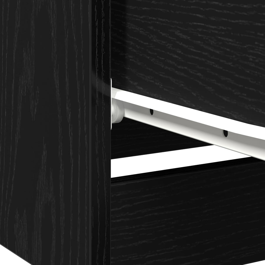 Nachtkastjes 2-Pack Zwart Eiken 40X65X65 Cm Gemaakt Van Bewerkt Hout