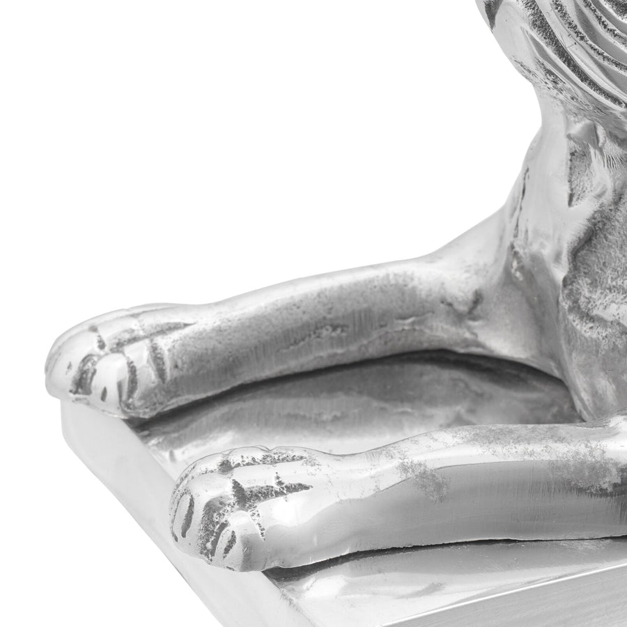 Boeksteunen 2 Stuks Zilver 12X15X18 Cm Aluminium Hond