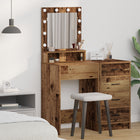 Ceiling Table with Shelf Old Wood 50 x 41 x 135 cm Treated Wood