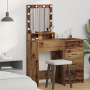 Kaptafel 50x41x135 cm bewerkt hout warm wit
