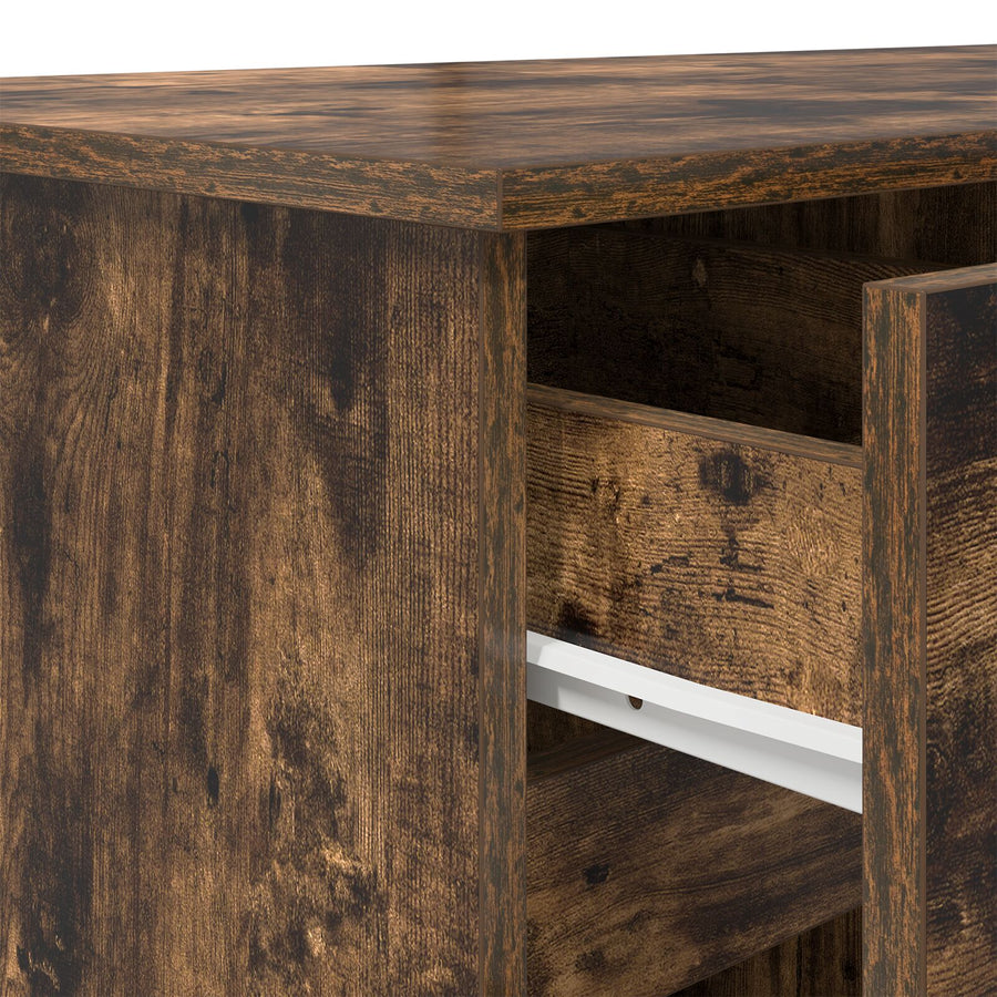 Bureau Rook Eiken 140X49X76 Cm Gefabriceerd Hout