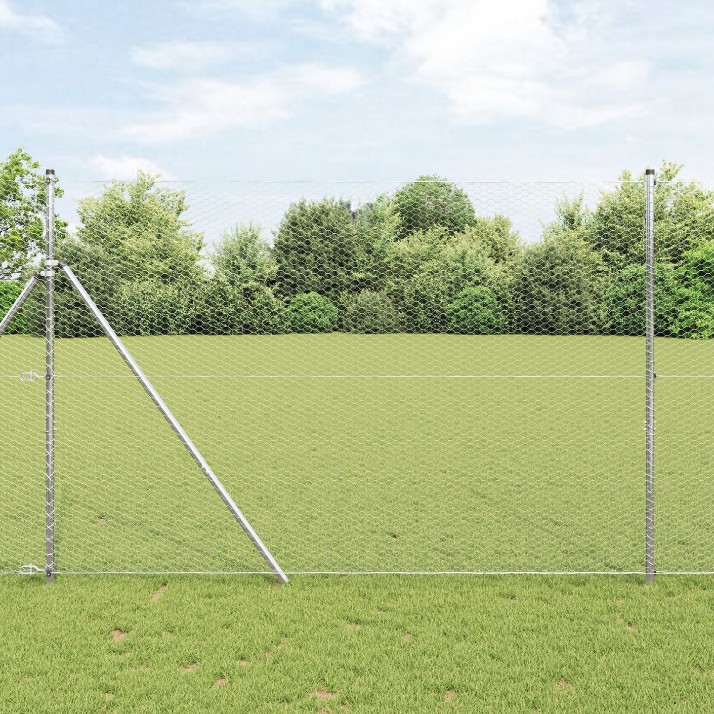 Hexagonaal Hek 1.5X50 M Verzinkt Staal 50 x 1.5 m 25 mm