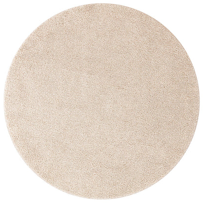 Shaggy Tapijt Met Latex Achterkant Ø160 Cm Crème Ø 160 cm