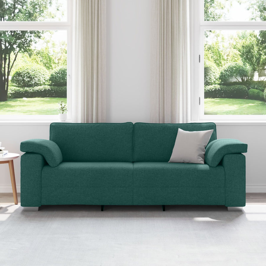 3-Zitsbank Stof Donkergroen 178 cm