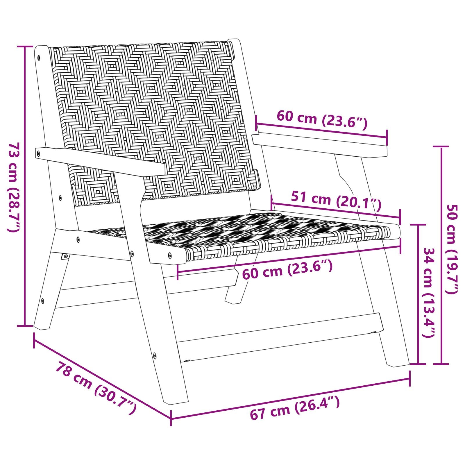 Tuinstoelen Met Tafel 3-Delige Set Zwart En Wit Massief Acaciahout Zwart-wit 2x stoel + tafel