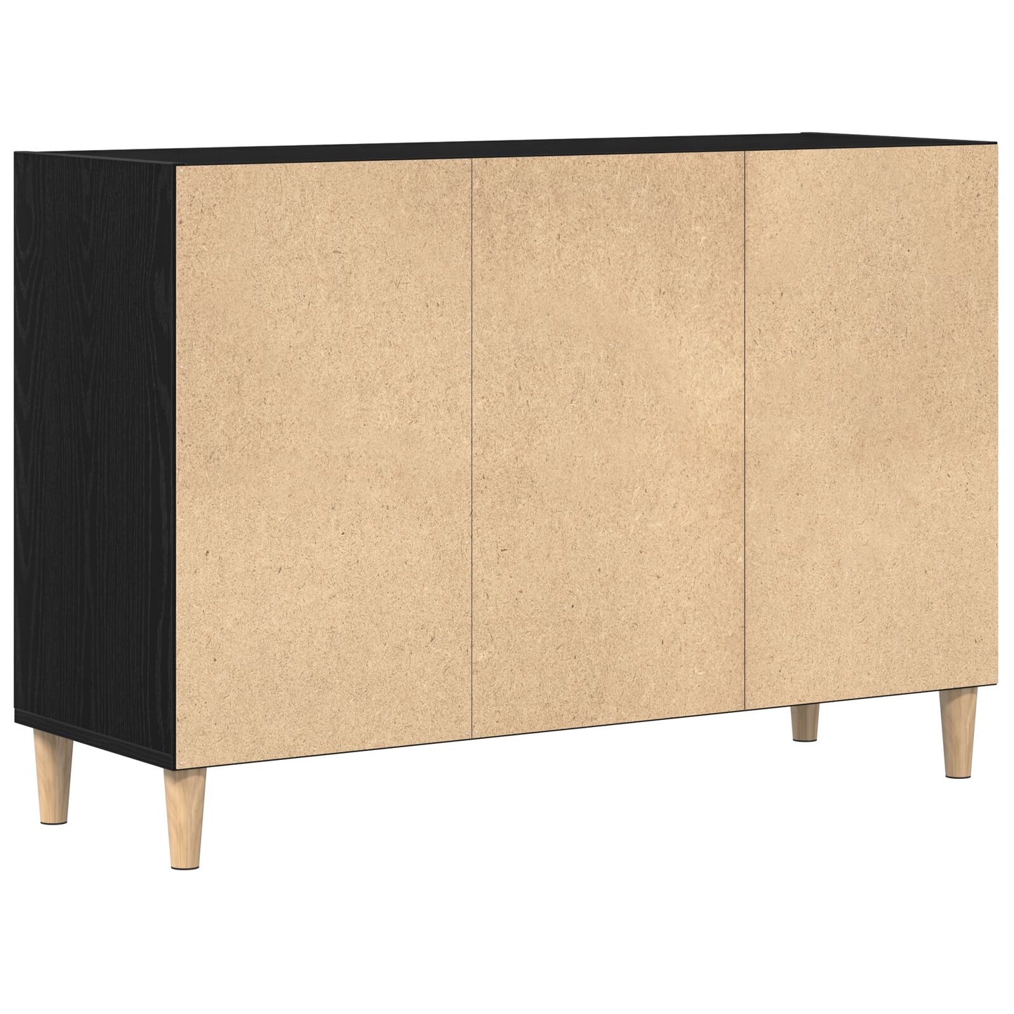 Dressoir Zwart Eiken 103,5X35X70 Cm