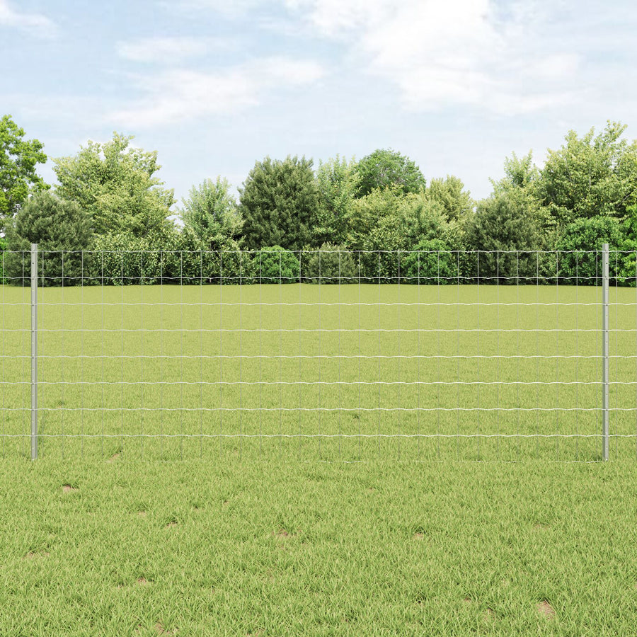 Euro Fence Set Set Van 2 Gegalvaniseerd Staal 25 X 0.8 M Duurzaam