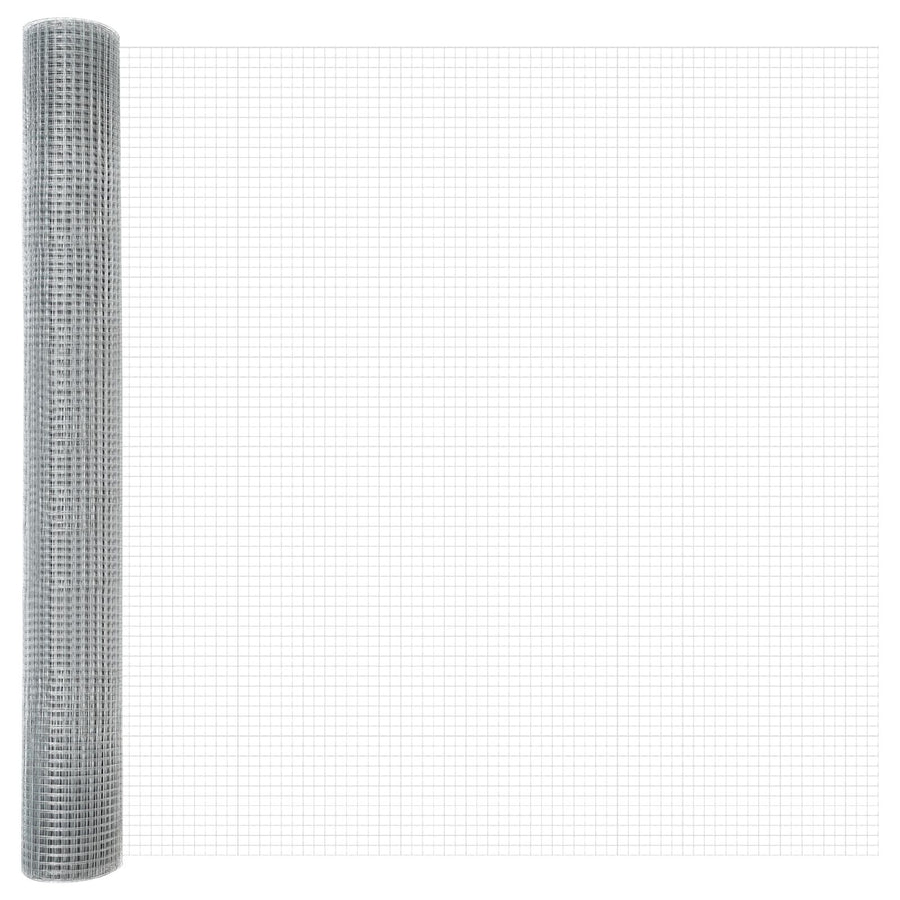 Gelaste Draadafsluiting Met 10 U Palen Zilver 1.4X10 M Staal