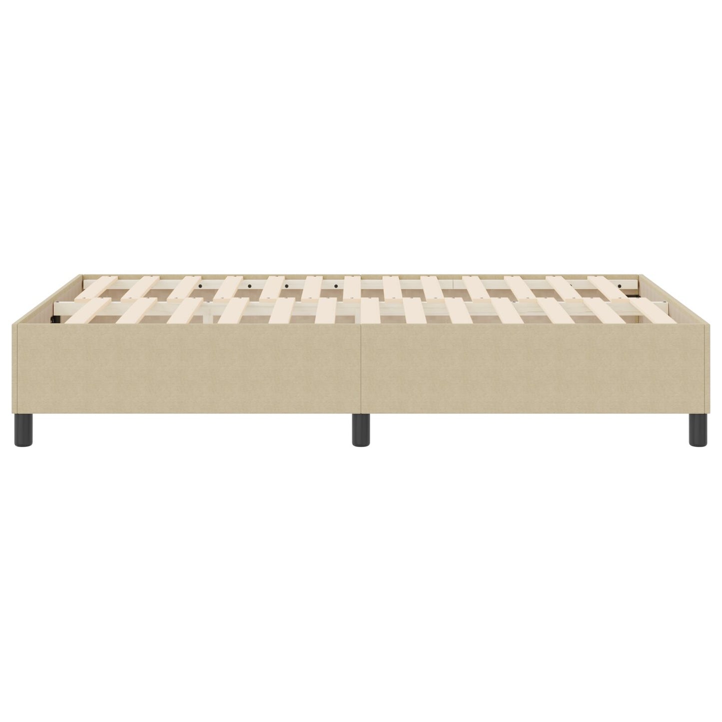 Boxspring Bed Klein Tweepersoons Corduroy Stof Lichtgroen Grijs 120 x 190 cm