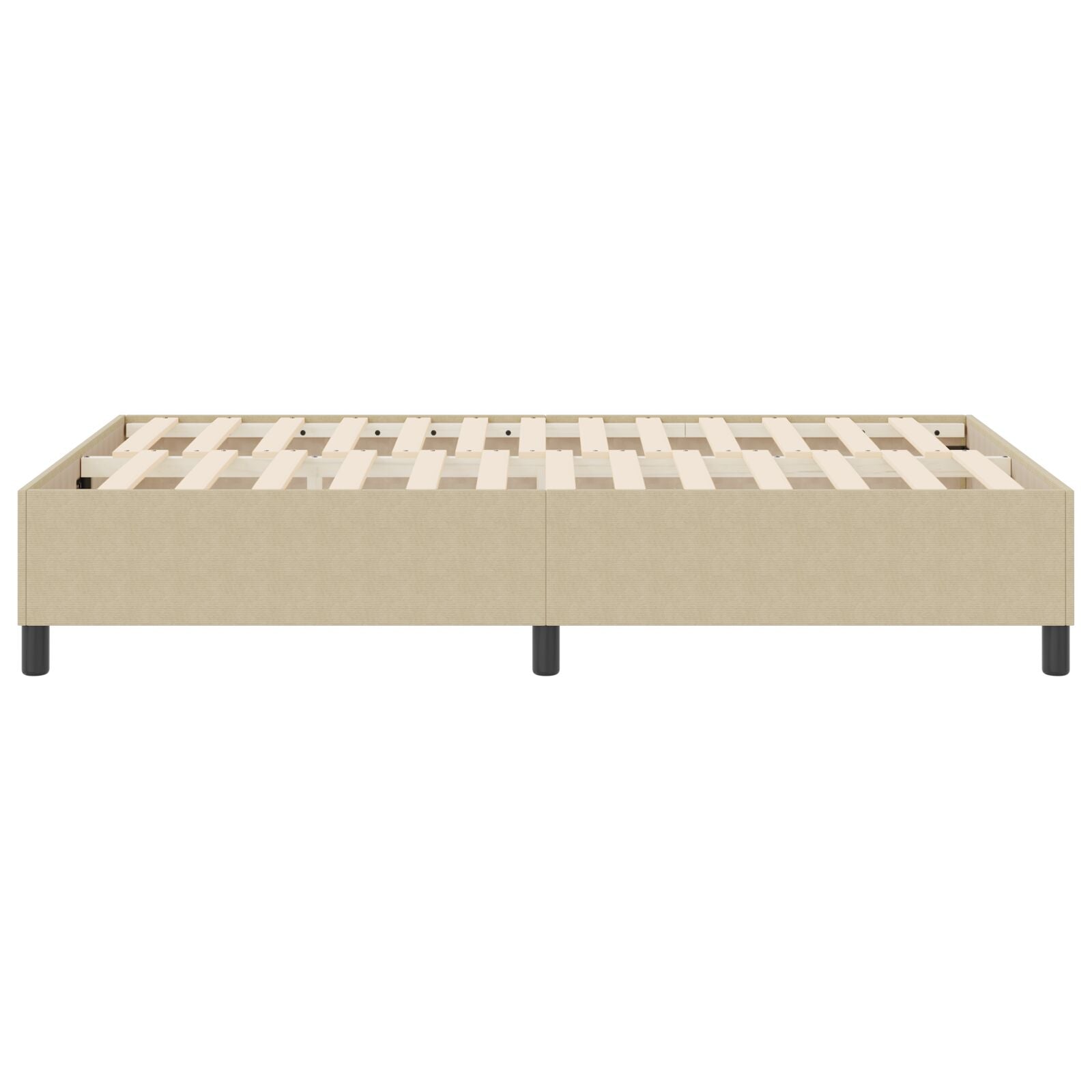 Boxspring Bed Klein Tweepersoons Corduroy Stof Lichtgroen Grijs 120 x 190 cm