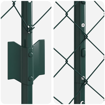 Kettinglink Hek Met 10 U Palen Groen 1X10 M Staal