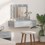 Ceiling Table with Drawer Grey 83 x 40 x 70 cm Engineered Wood