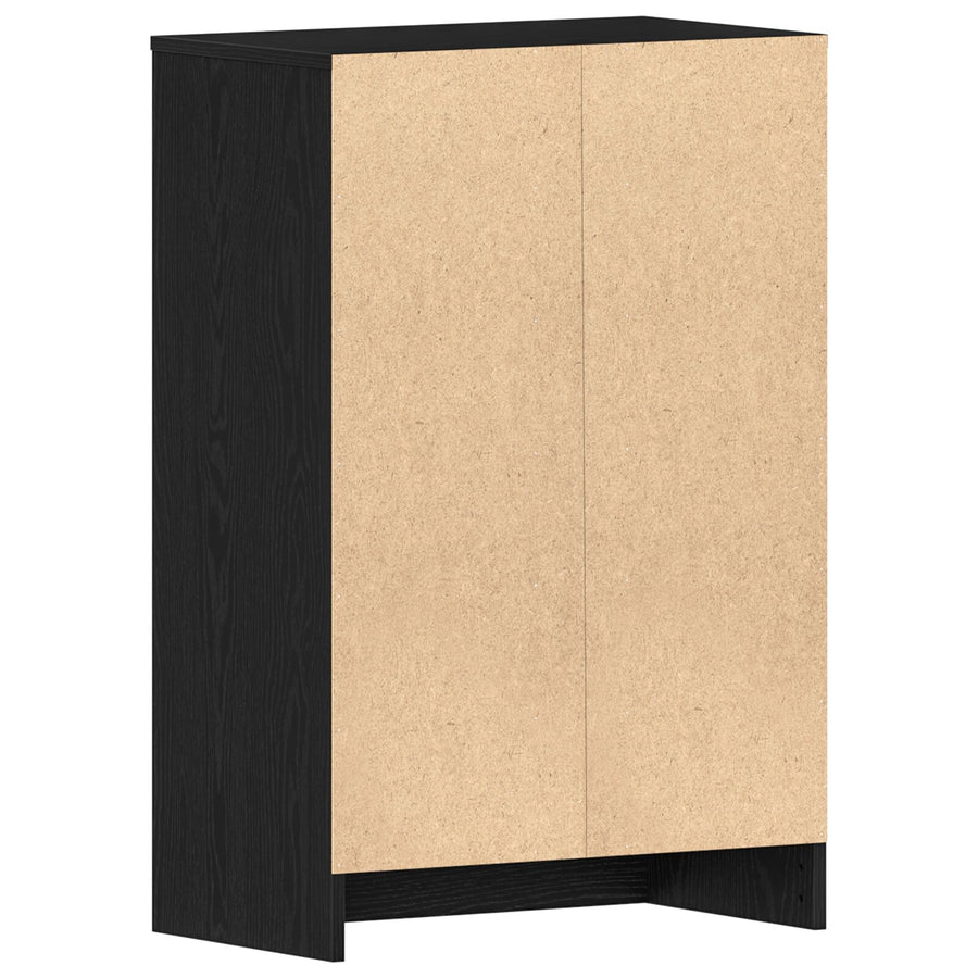 Schoenenkast Zwart Eik Gelaagd Hout Zwart eiken 60 x 35 x 92 cm