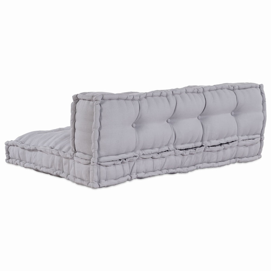 Pallet Sofa Kussen Met Rugsteun Stof Grijs 2x kussens