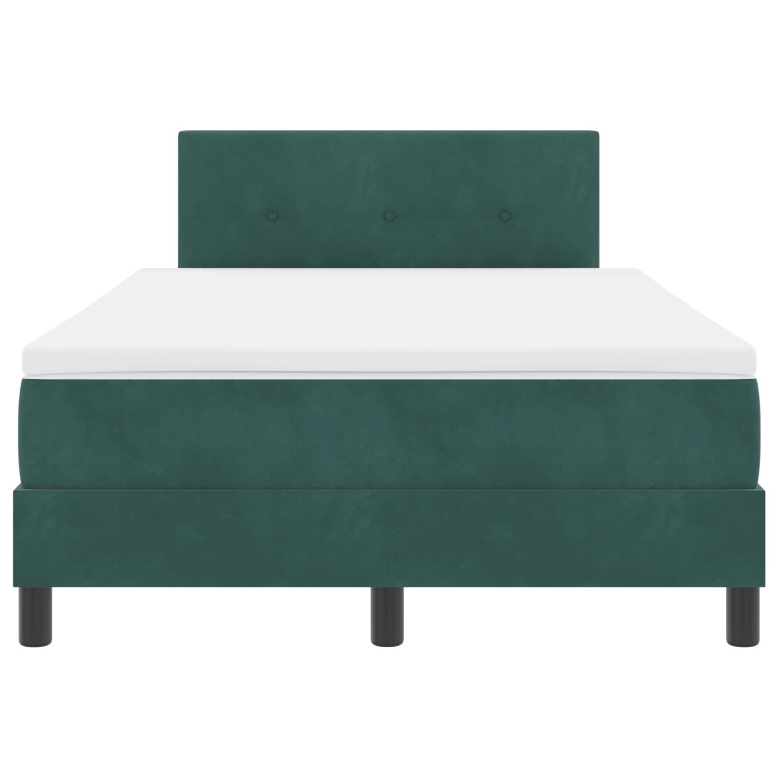 Boxspringbed Met Matras Donkergroen 120X200 Cm Velvet Blauw