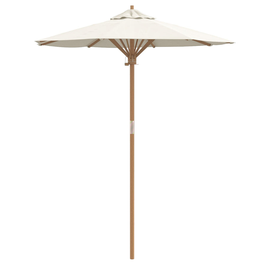 Tuinparasol 180X230 Cm Bamboe 180 x 180 x 230 cm Crème Wit