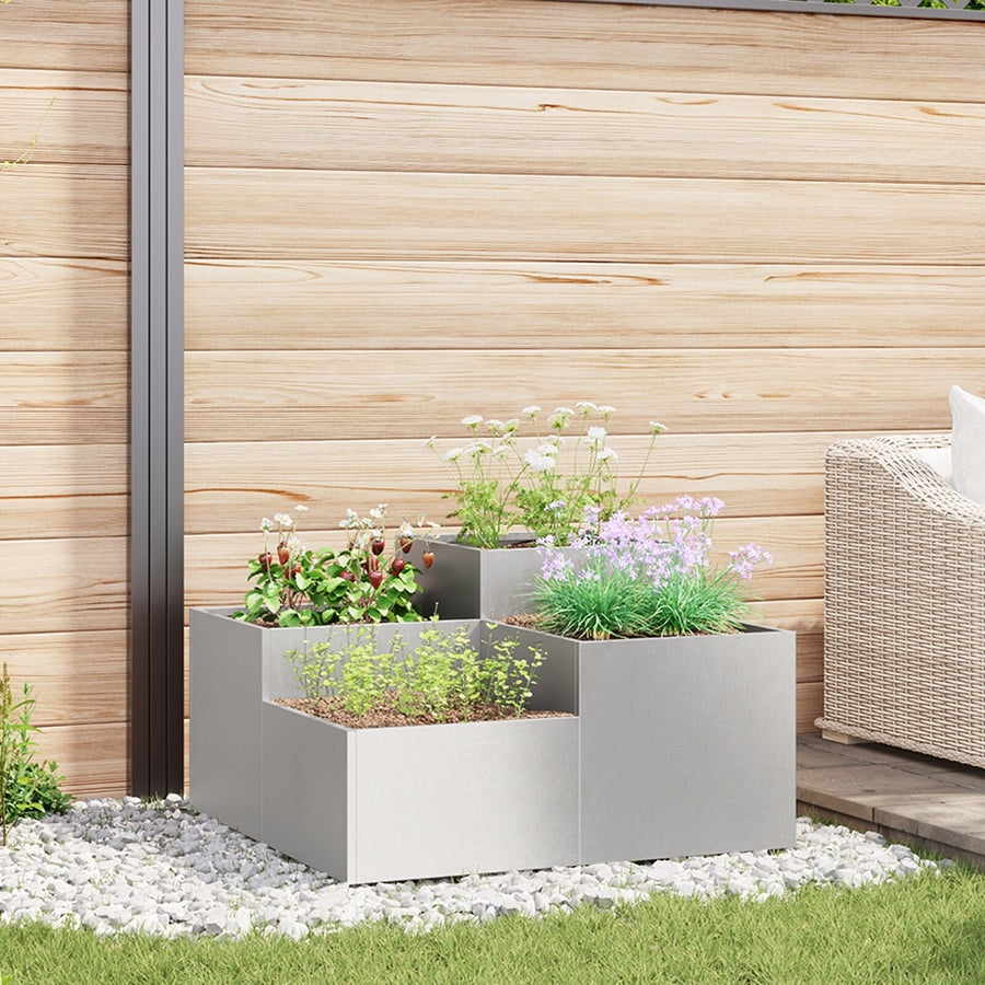 Tuinplanter Roestvrijstaal Roestvrij staal 100 x 100 x 48 cm