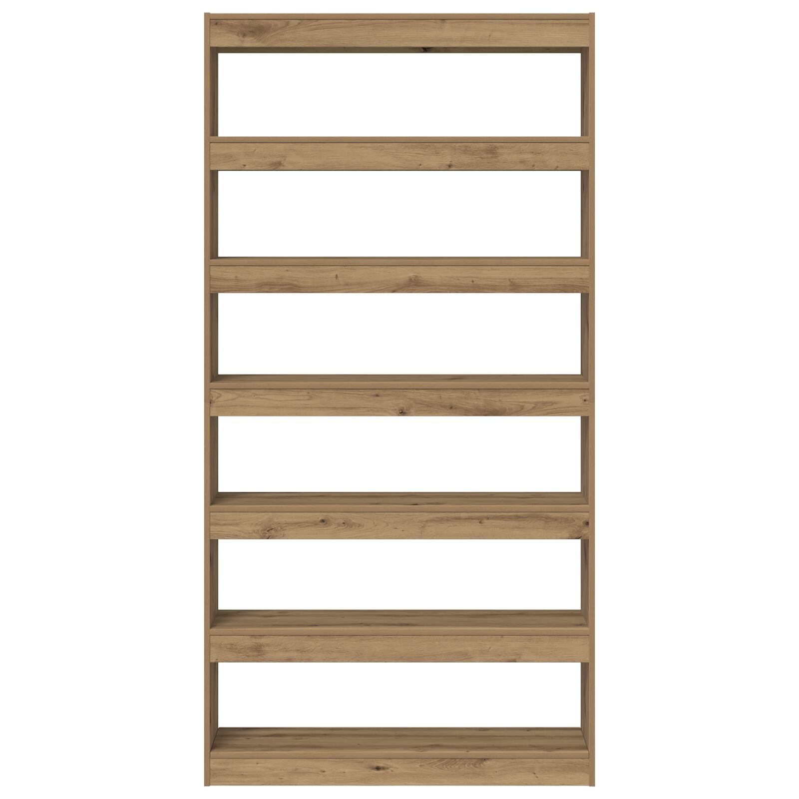 Boekenkast Artisan Eiken Massief Hout 100 X 30 X 198 Cm