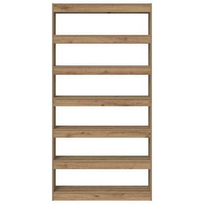 Boekenkast Artisan Eiken Massief Hout 100 X 30 X 198 Cm